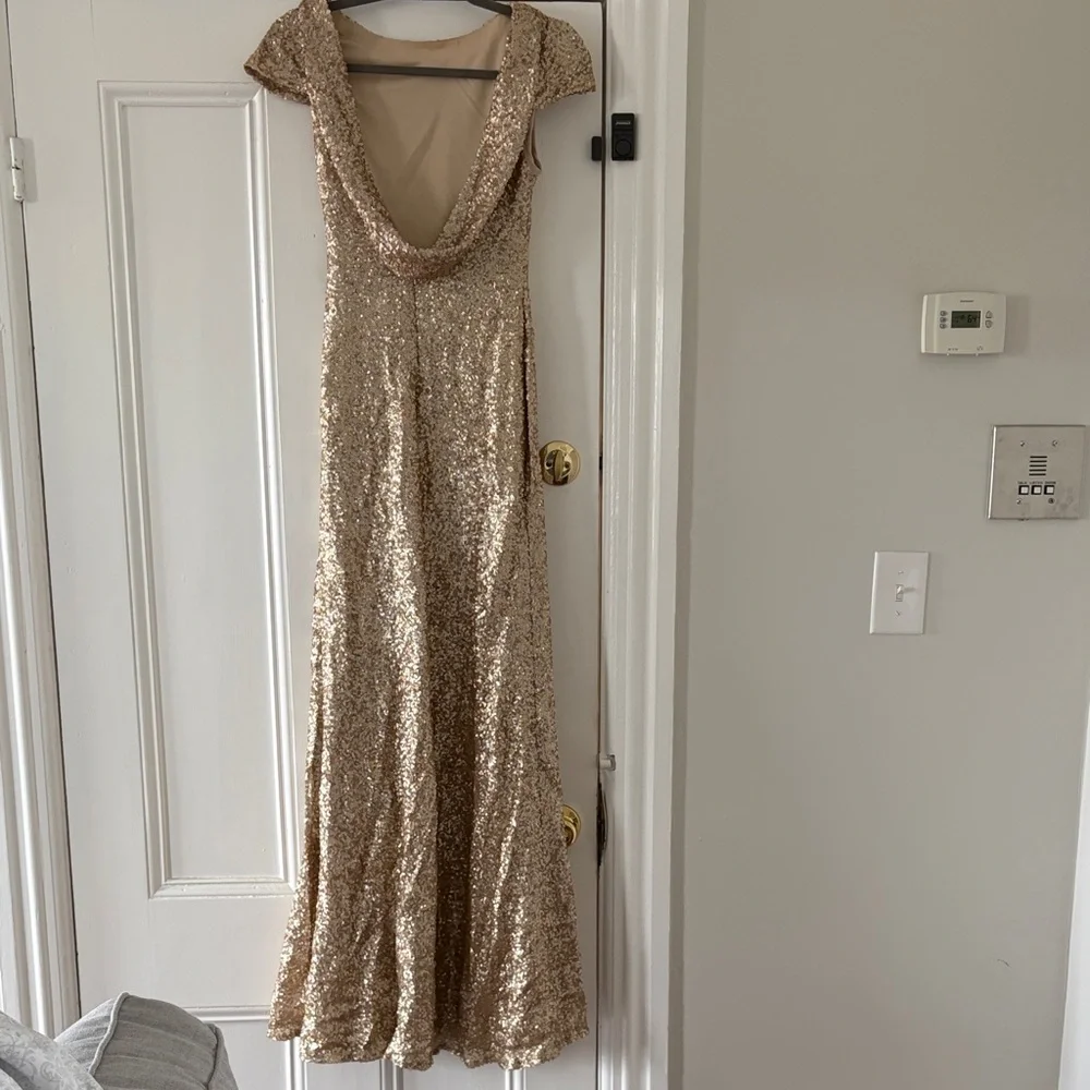 SORELLA VITA Gold Sequin Dress - Picture 3 of 3